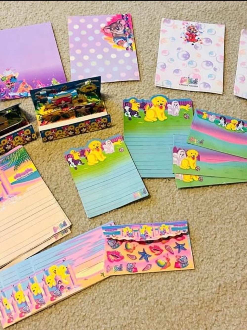 Lisa Frank Vintage Stationery Sets